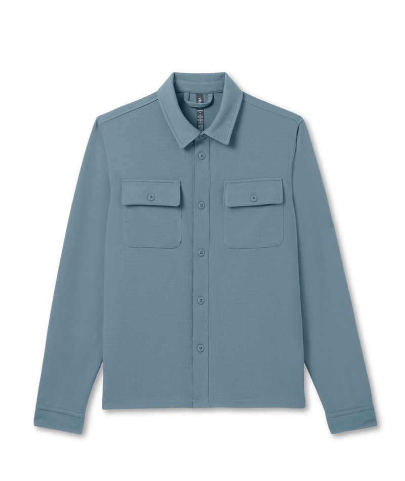 M Tech Waffle Shirt Jkt, Color: Abyss, Size: MD