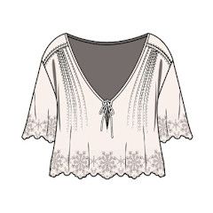 W Lt And Airy SS Top