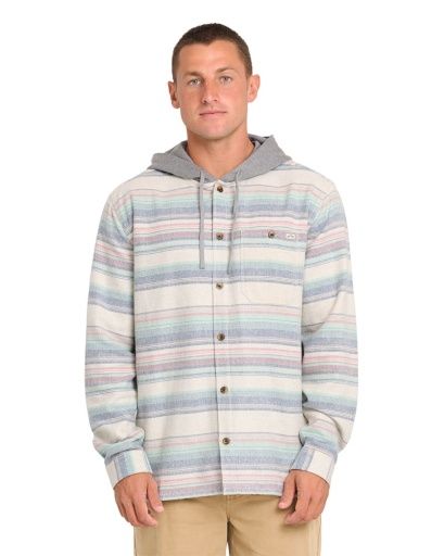 M Baja Flannel, Color: Oatmeal, Size: MD