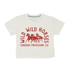 W Wild Horses Crop Tee