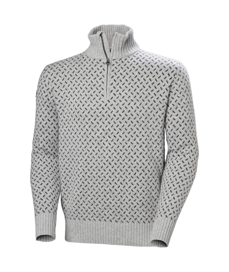 M Arctic Icelander 1/2 Zip, Color: Grey Melange, Size: MD