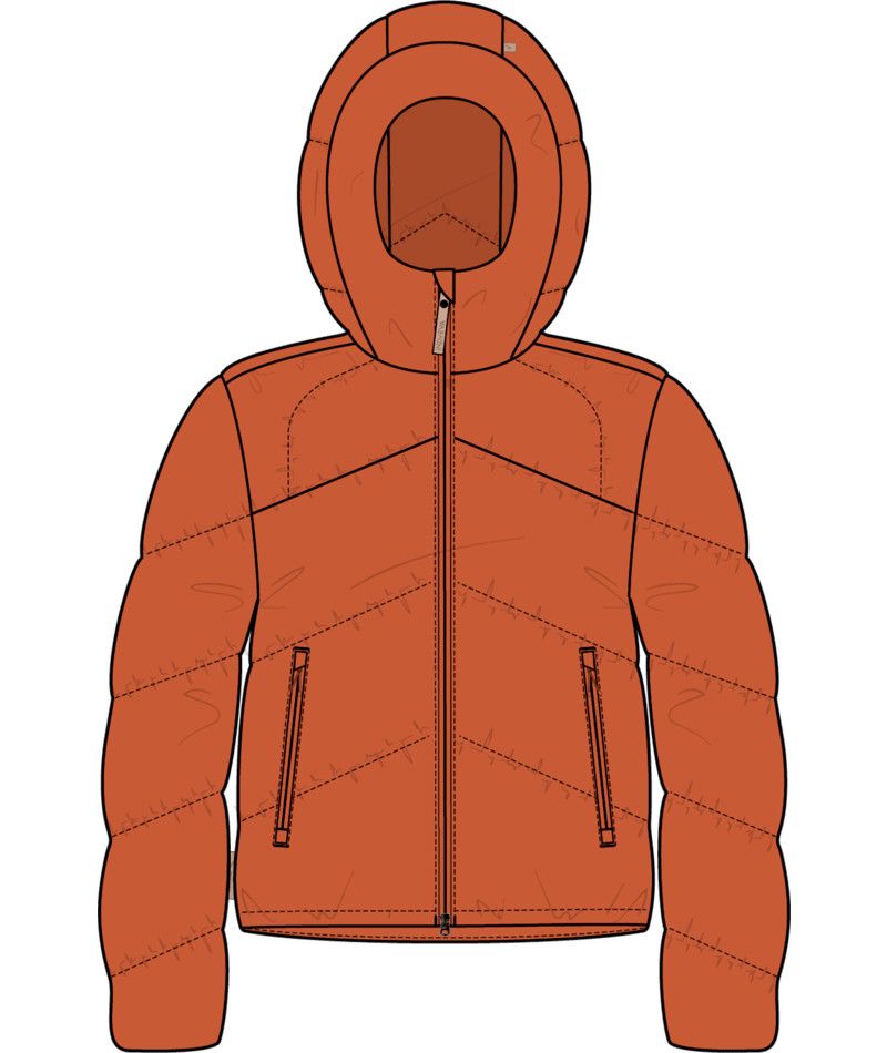 W Dolu Jkt, Color: Sunfire, Size: XS