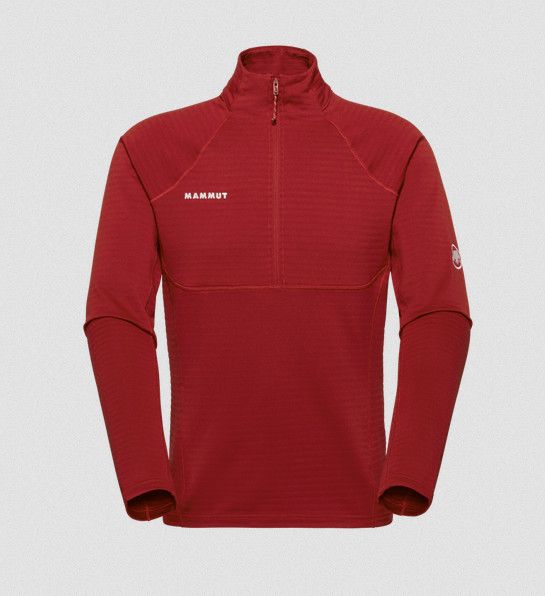 M Taiss ML 1/2 Zip, Color: Drk Red, Size: MD