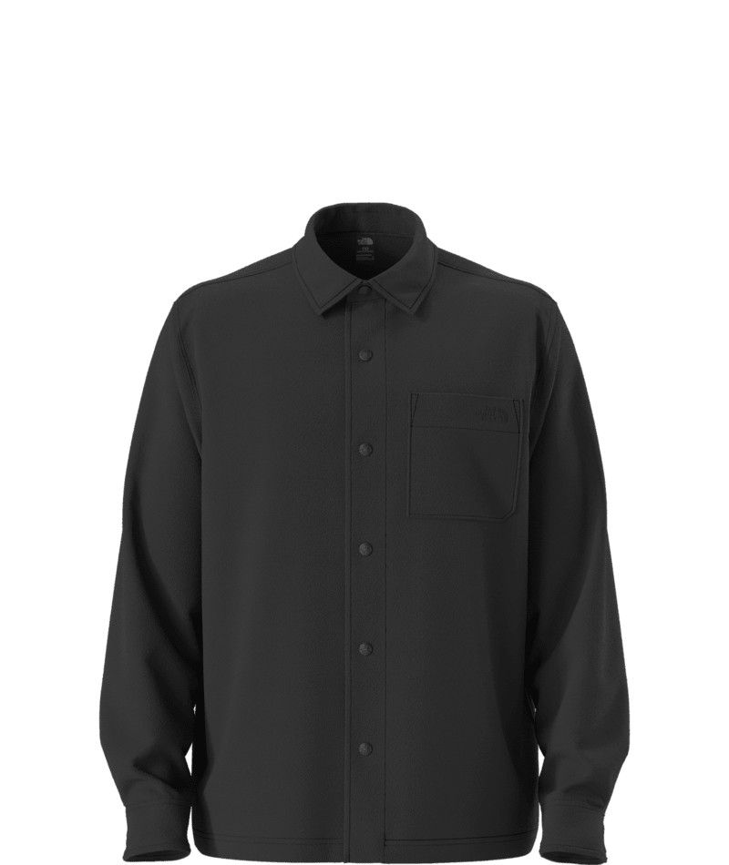 M Open Range LS Fleece, Color: TNF Blk, Size: MD