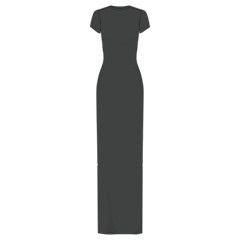 W Rib Tee Dress