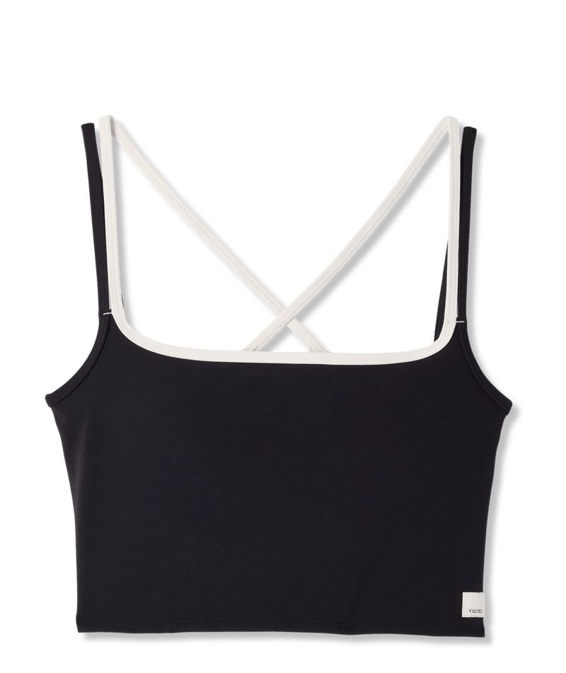 W Daily Layered Tank, Color: Blk, Size: XS
