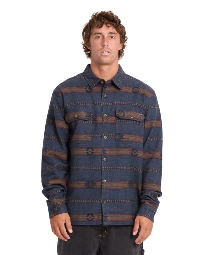 M Offshore Jacquard Flannel, Color: True Navy, Size: MD