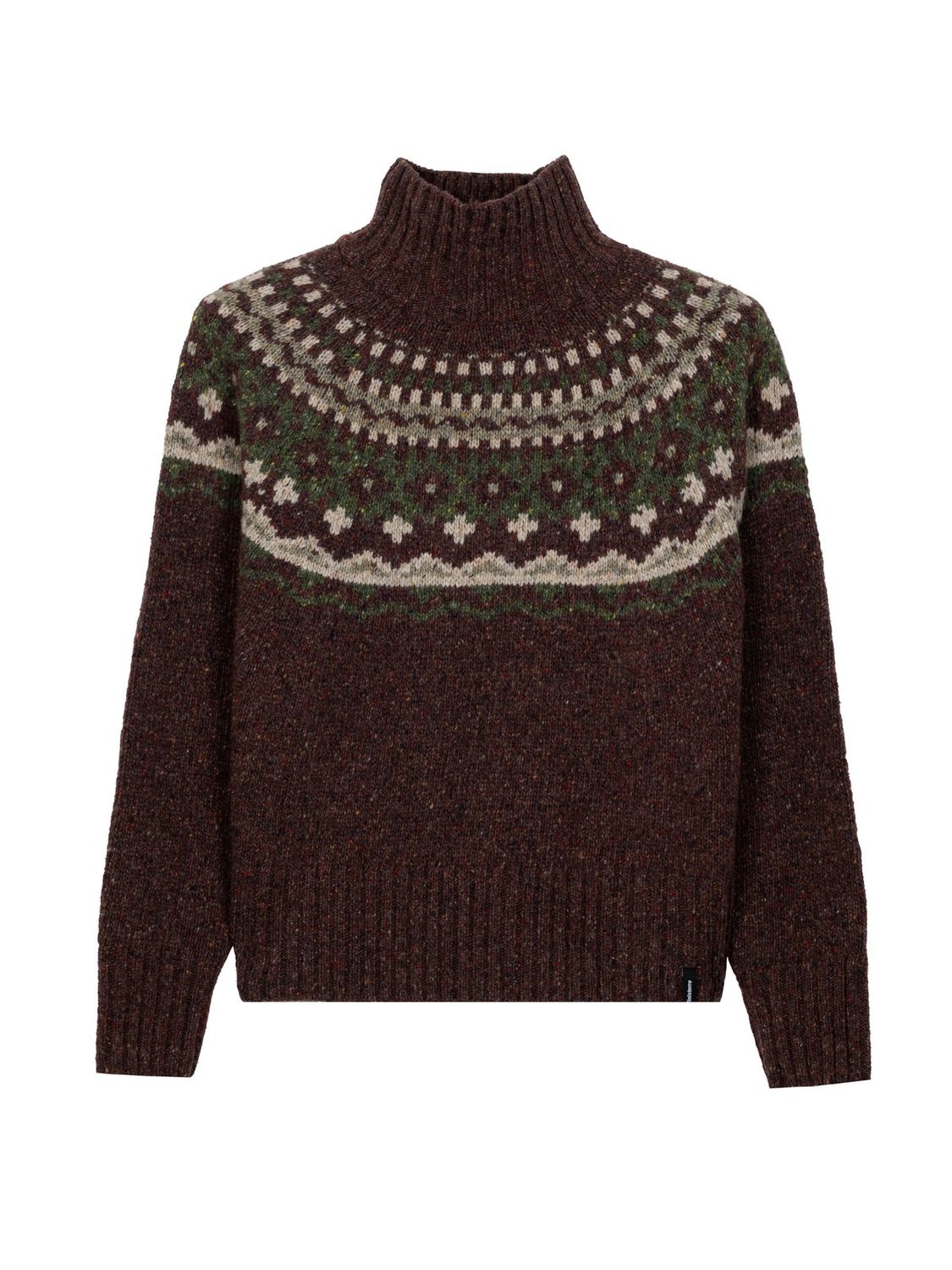 W Merrose Fair-Isle High Neck