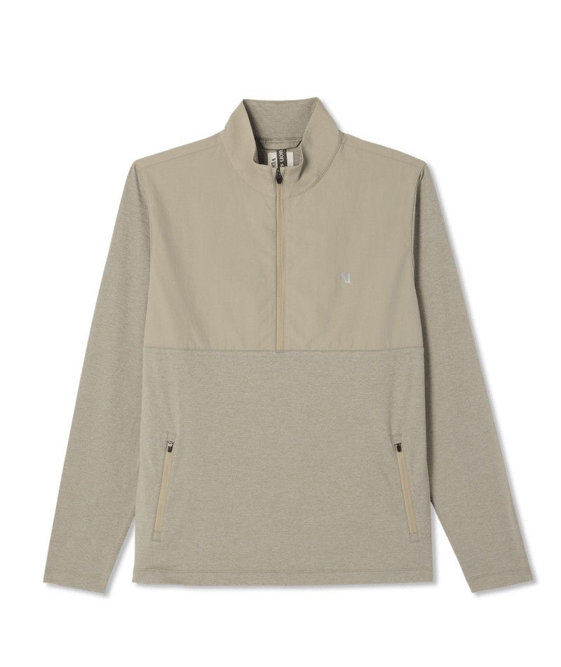 M Sunday Element 1/2 Zip, Color: Biscotti Hthr, Size: MD