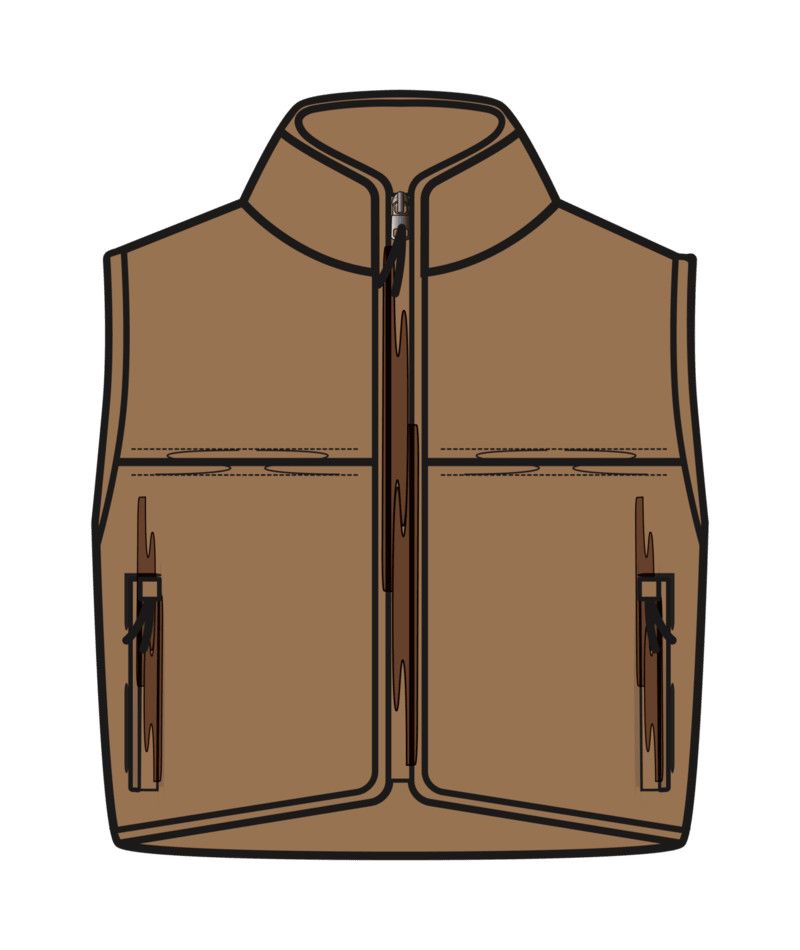 W Alpine Vest, Color: Bourbon, Size: XS