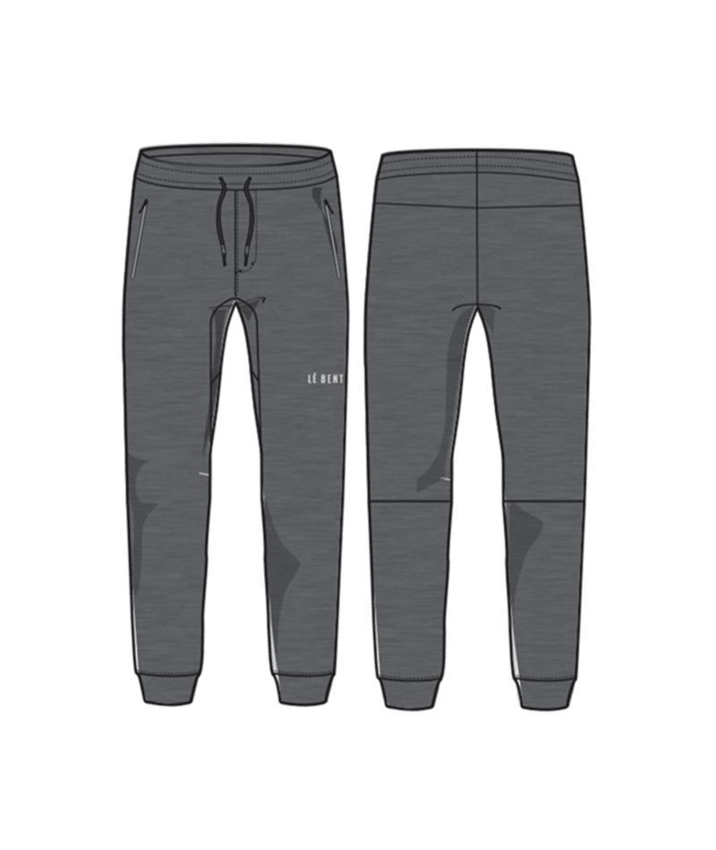 M HW Grid Fleece Jogger, Color: Drk Hthr Grey, Size: MD