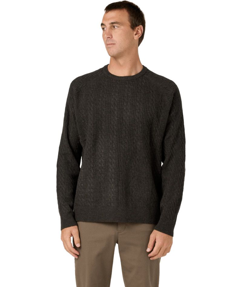 M OG Fisherman Swtr, Color: Earth Hthr, Size: MD