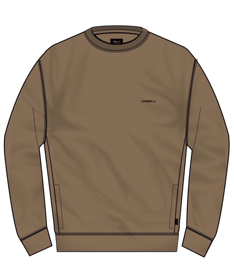 M Traveler Superfleece Crew, Color: Drk Khaki, Size: MD
