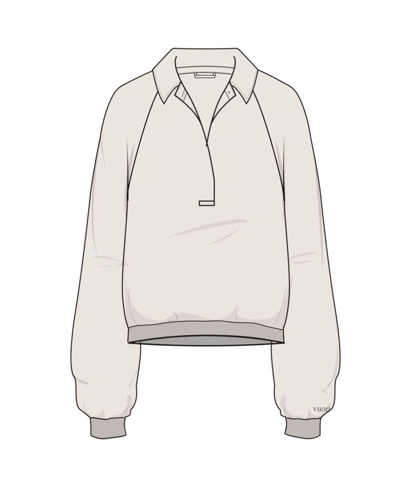 W Restore Rugby Pullover, Color: Bone, Size: SM