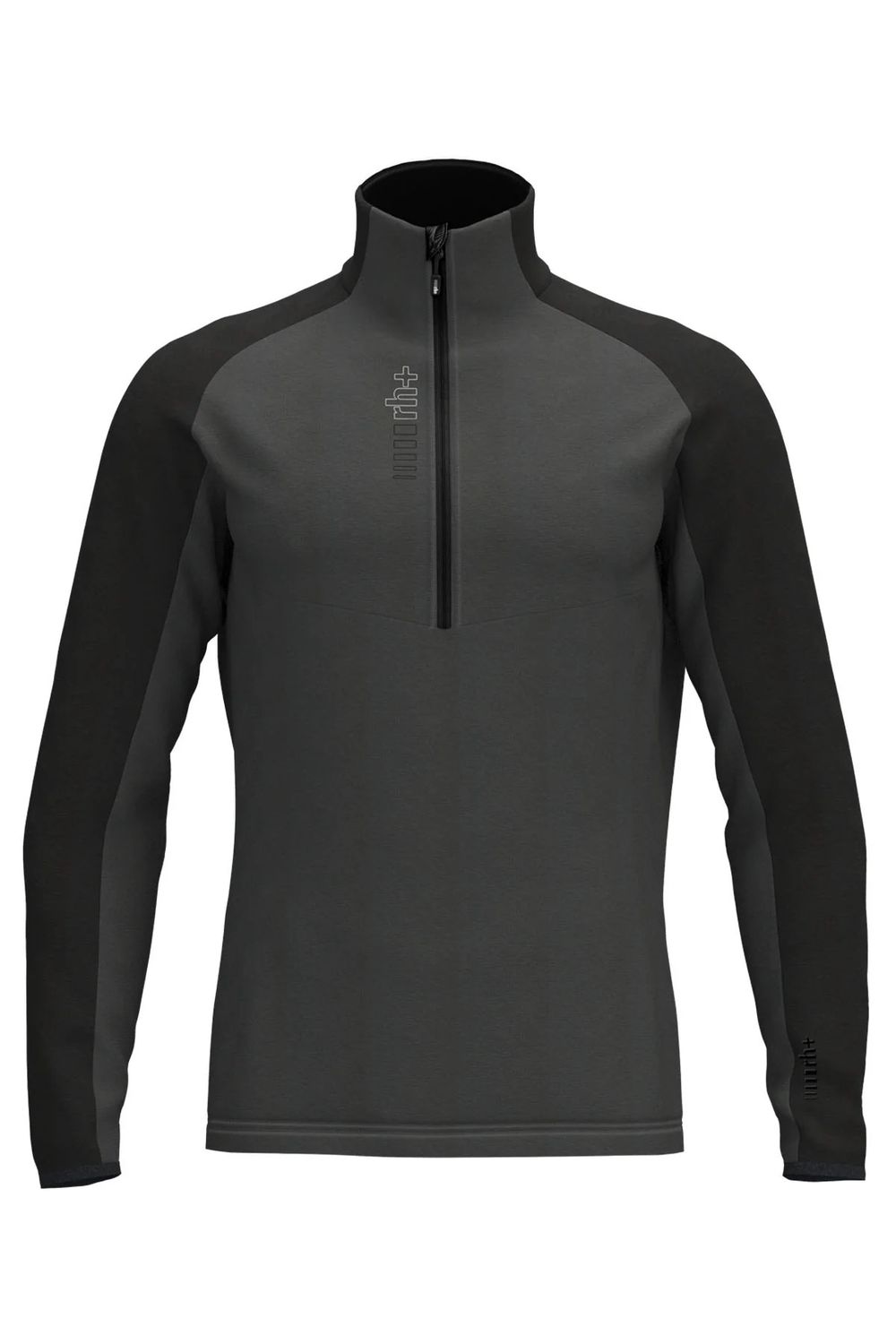 M Kyril 1/2 Zip Jersey, Color: Iron/Blk, Size: MD