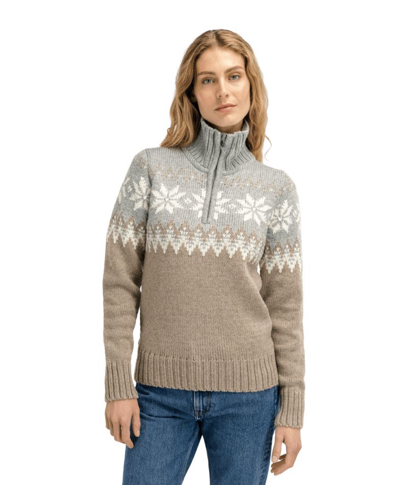 W Myking Fem Swtr, Color: Mtnstone Ltchar, Size: SM