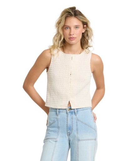 W Kelsey Tank, Color: Salt Crystal, Size: SM