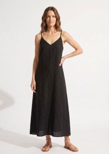 W Isla Maxi Dress, Color: Blk, Size: XS