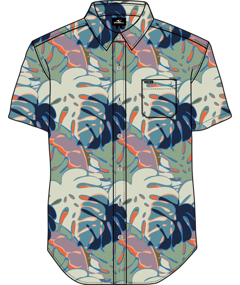 M UPF Slub Relaxed SS Shirt, Color: Multi, Size: MD