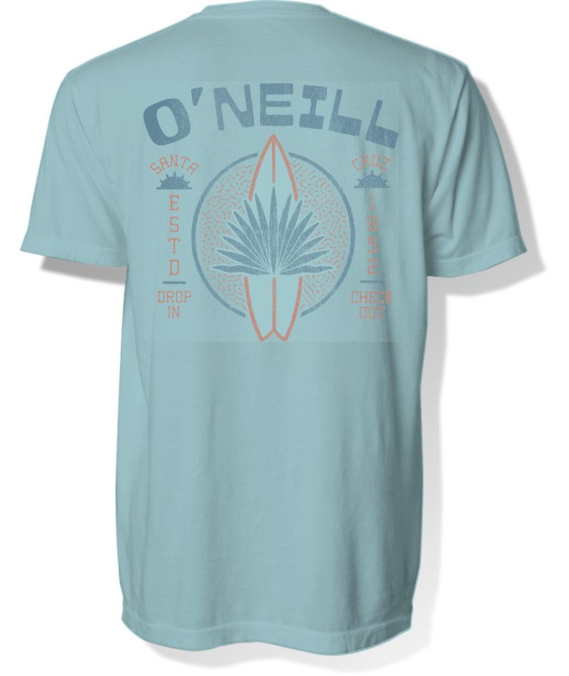 M Retro Fish SS Tee, Color: Laguna, Size: MD