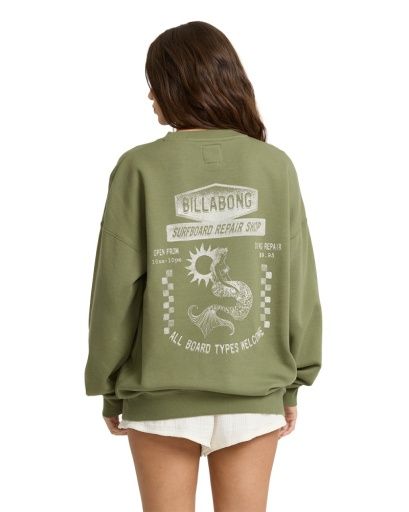 W Repair Shop Crew, Color: Sea Moss, Size: SM