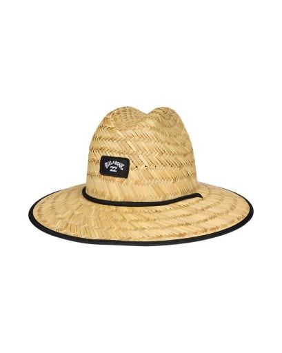 Tides Print Straw Hat, Color: Khaki Camo
