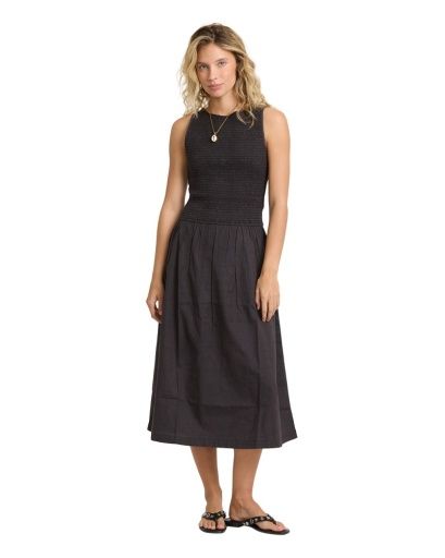 W Night Sky Midi Dress, Color: Blk Sands, Size: SM