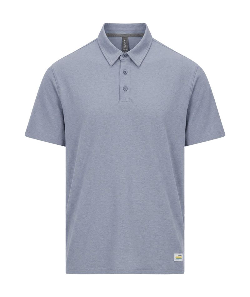 M Strato Tech Polo, Color: Blue Shore Hthr, Size: MD