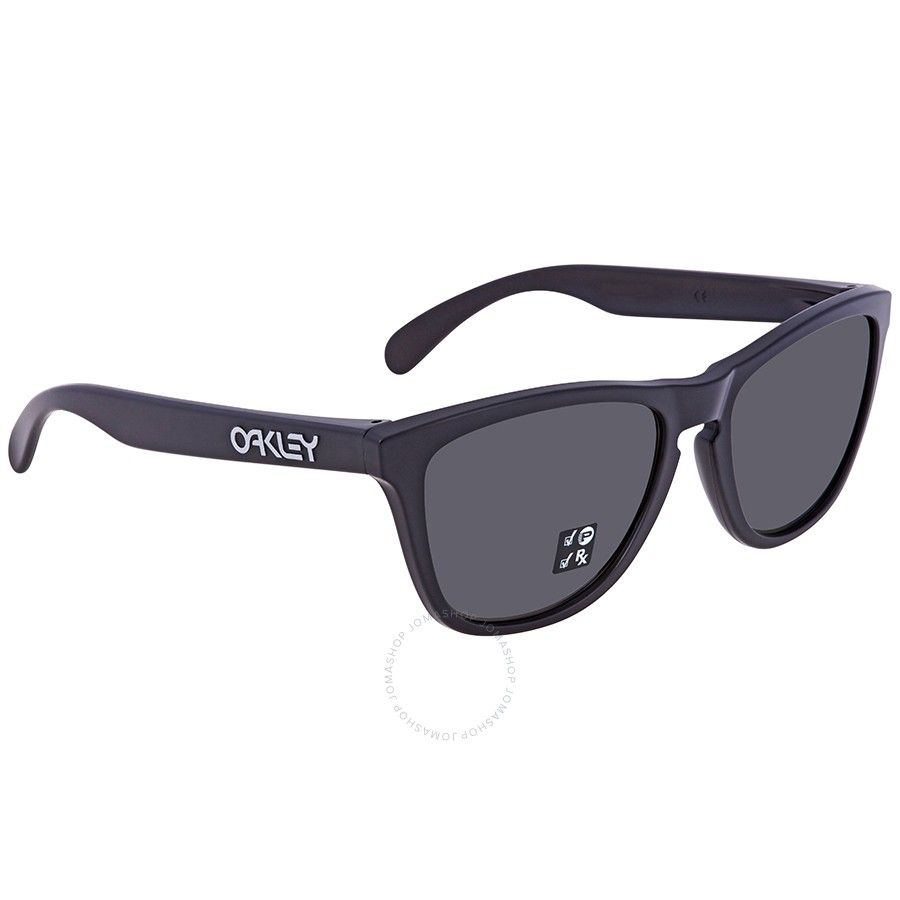 Frogskins Matte Blk w/ PRZM Blk Irid Pol