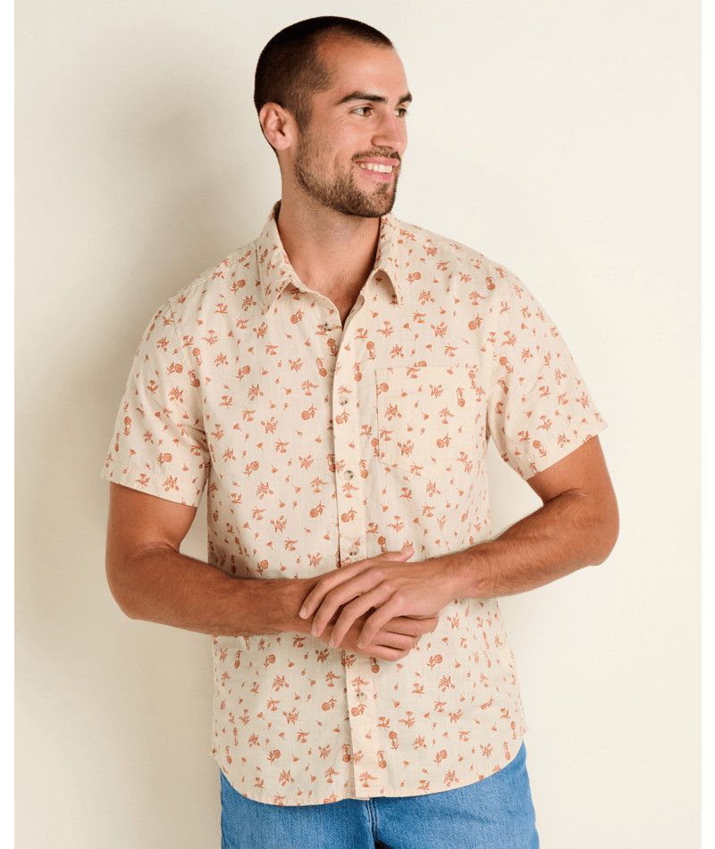 M Fletch Shirt, Color: Salt Floral Print, Size: MD