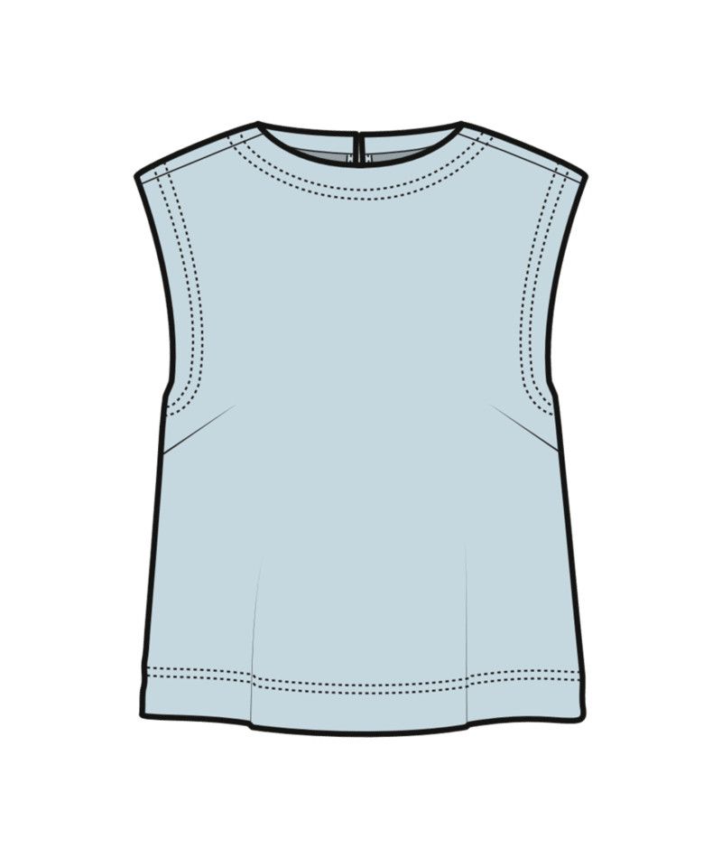 W Susie Denim Tank, Color: Savannah, Size: XS