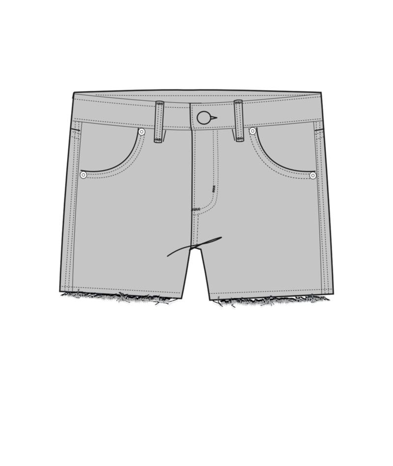 W Oahu 4" Short, Color: Quarry, Size: 0