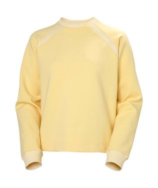 W Capri Sweatshirt, Color: Yellow Cream, Size: SM