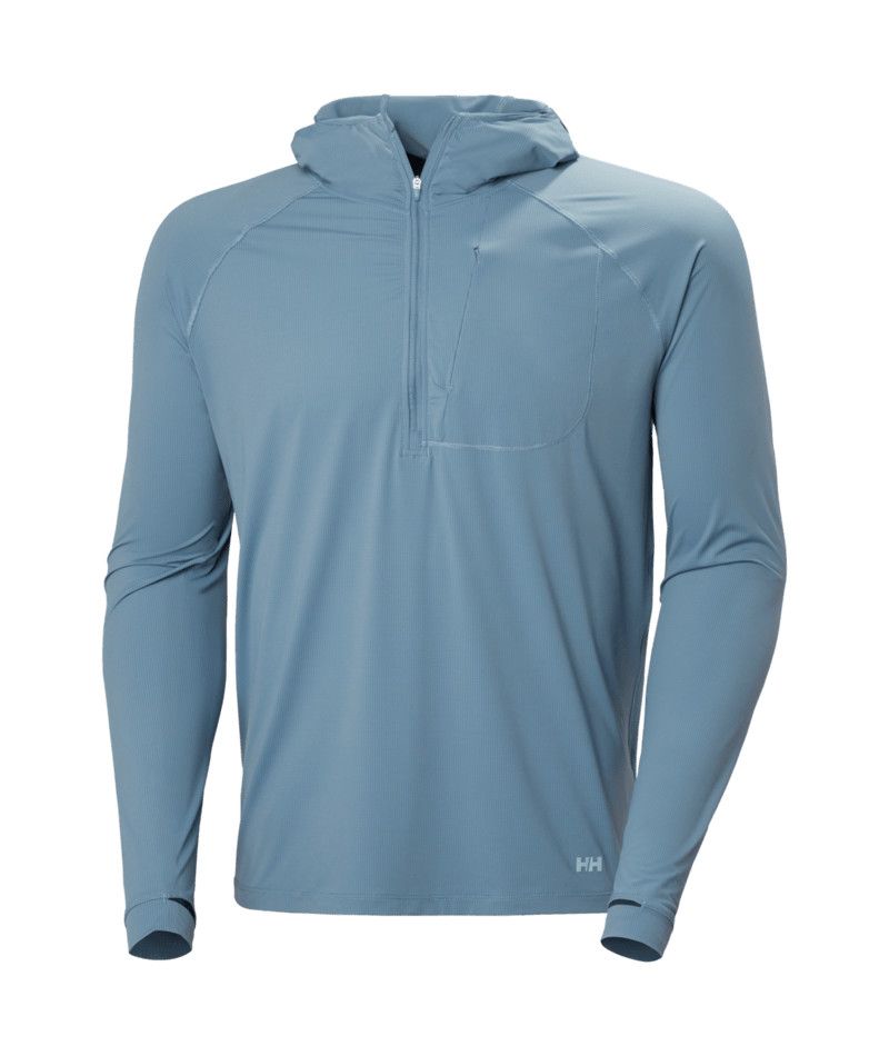 M Shine Solen 1/2 Zip Hdy, Color: Washed Navy, Size: MD