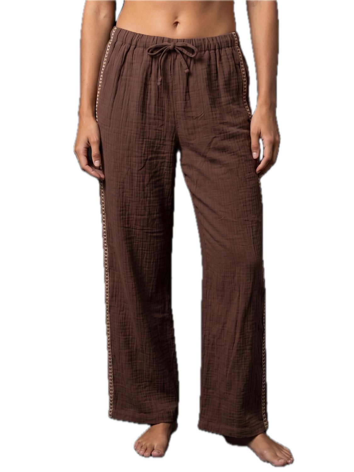 W Montauk Pant, Color: Brown, Size: SM