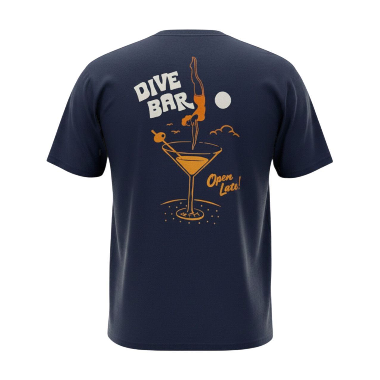 M Dive Bar Tee, Color: Navy, Size: MD