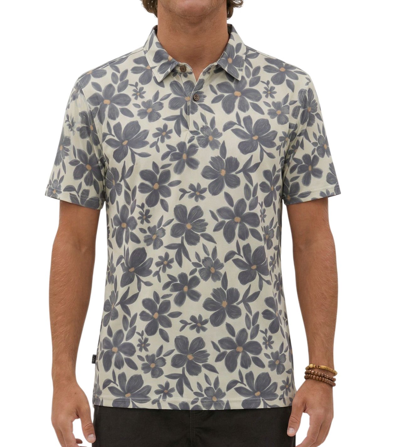 M Bunker Polo Shirt, Color: Lt Grey, Size: MD