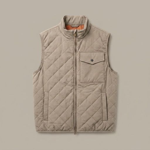 M Faron Vest, Color: Rainy Beige, Size: MD