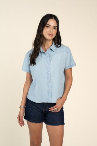 W Cottonwood Shirt, Color: Chambray, Size: SM