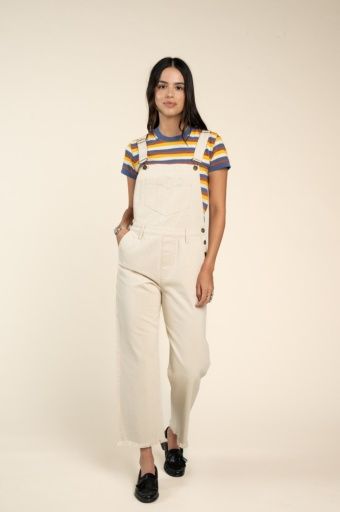 W Juniper Overall, Color: Cream, Size: SM