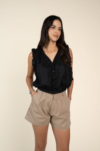 W Arabella Blouse, Color: Blk, Size: SM