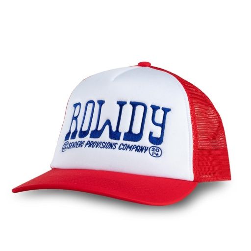 Rowdy Hat, Color: Wht/Red