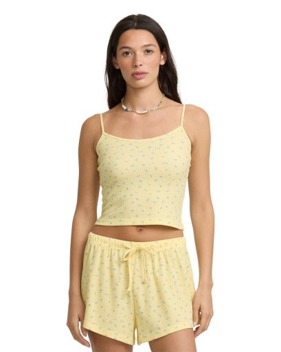 W All Out Knit Tank, Color: Sunlight, Size: XS