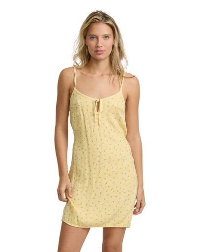 W Tropic Babe Mini Dress, Color: Sunlight, Size: XS
