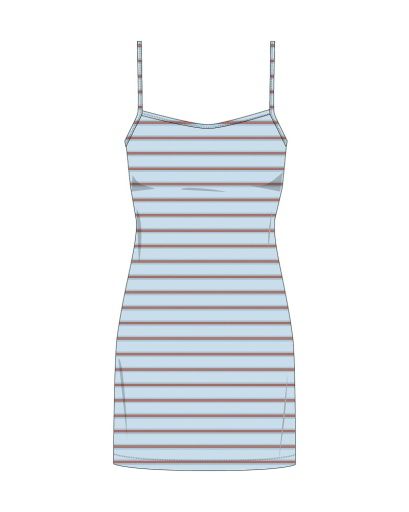 W On It Stripe Dress, Color: Salt Water, Size: XS