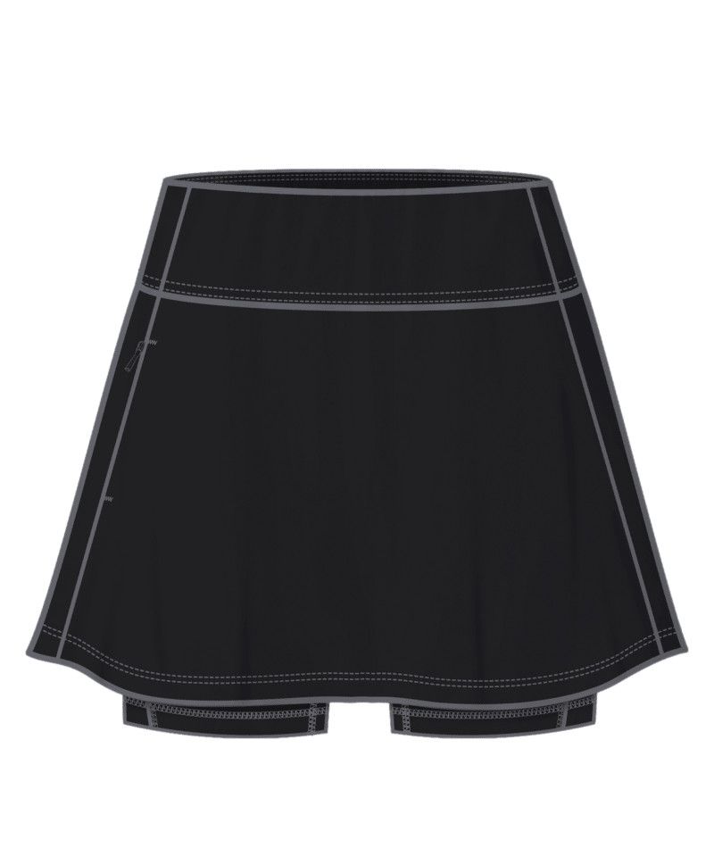 W Moveknit Alliance Skort, Color: Blk, Size: SM