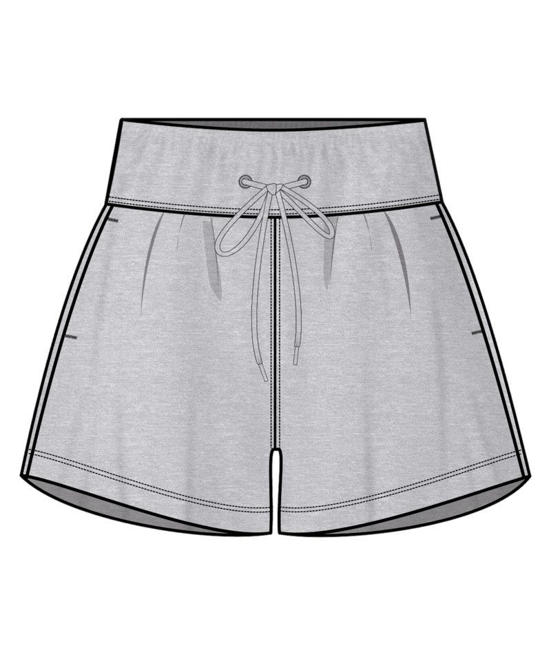 W Skyloft Soft Short, Color: Hthr Lt Grey, Size: SM