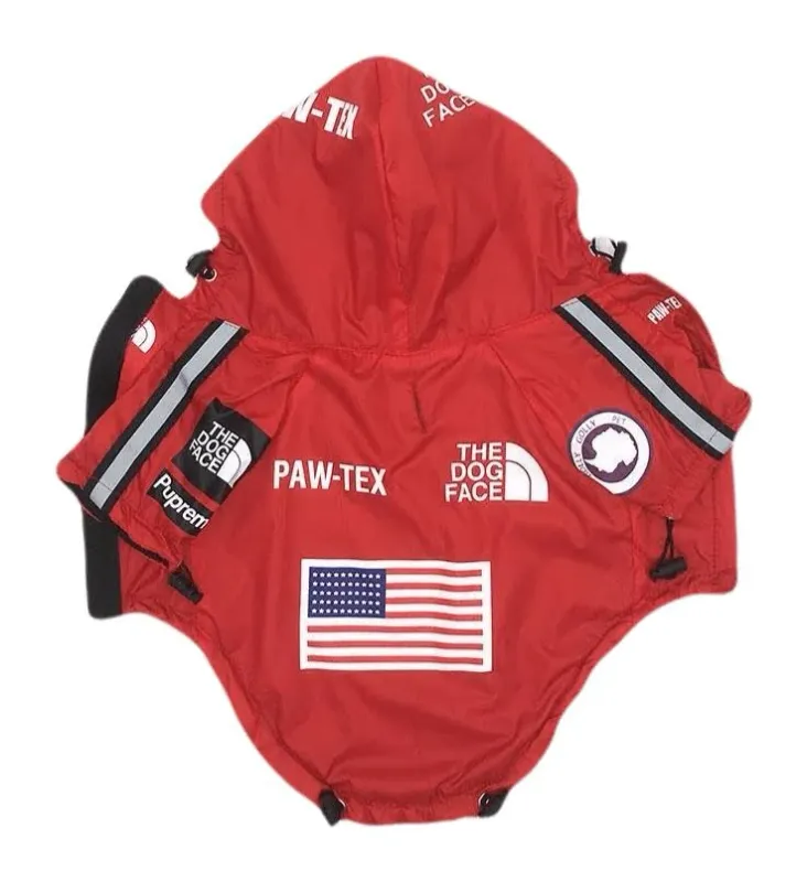 The Dog Face Windproof Waterproof Reflective Pet Cat / Dog Jacket