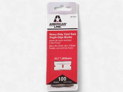 Car Candy SINGLE EDGE RAZOR BLADES #12 100/BOX MB112