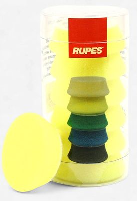 Rupes D-A Fine Foam Pad (Yellow) 1.75" for 1" backing plate 6pk